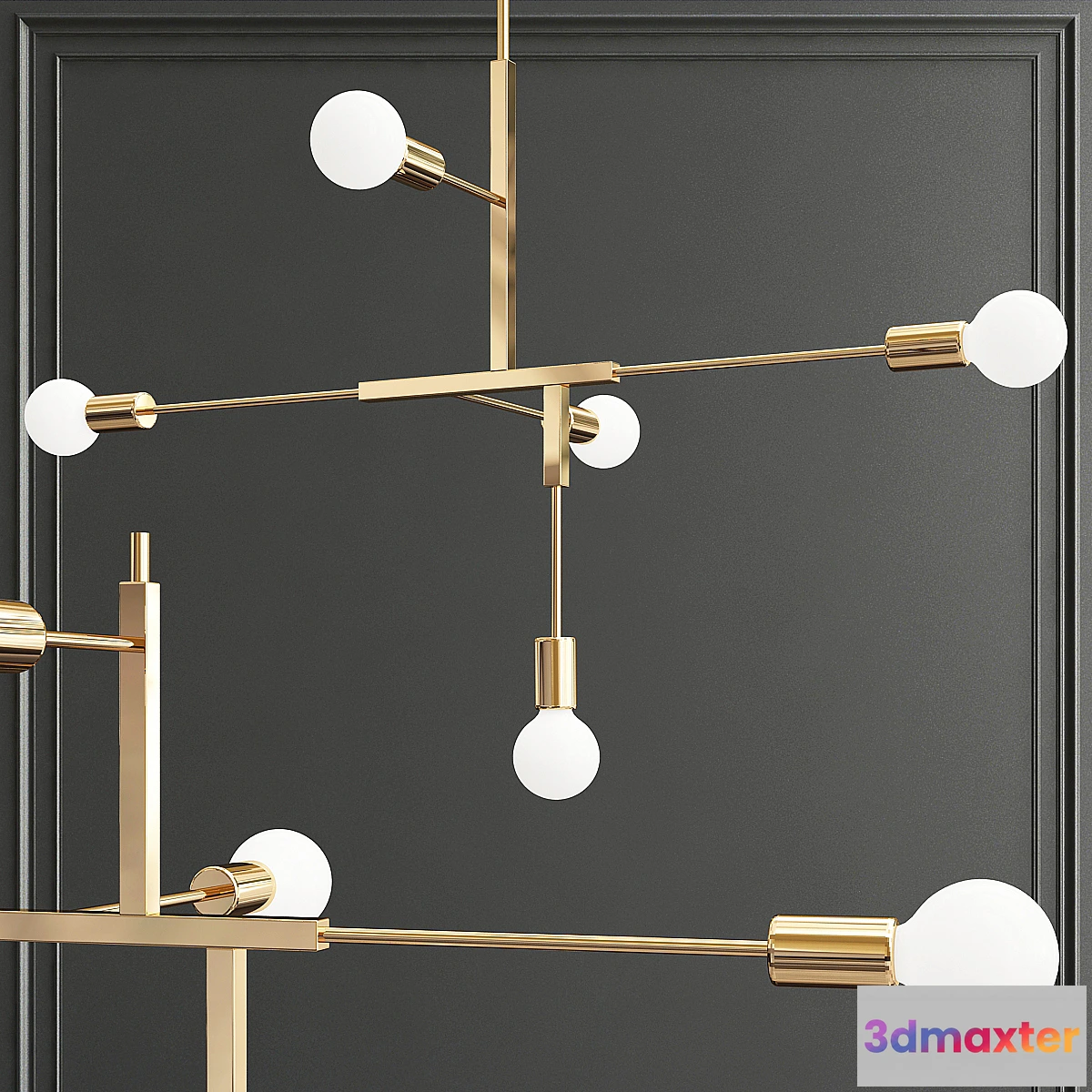 1325518 - Lambert Fils studio Cliff Suspension lamp 3D Max