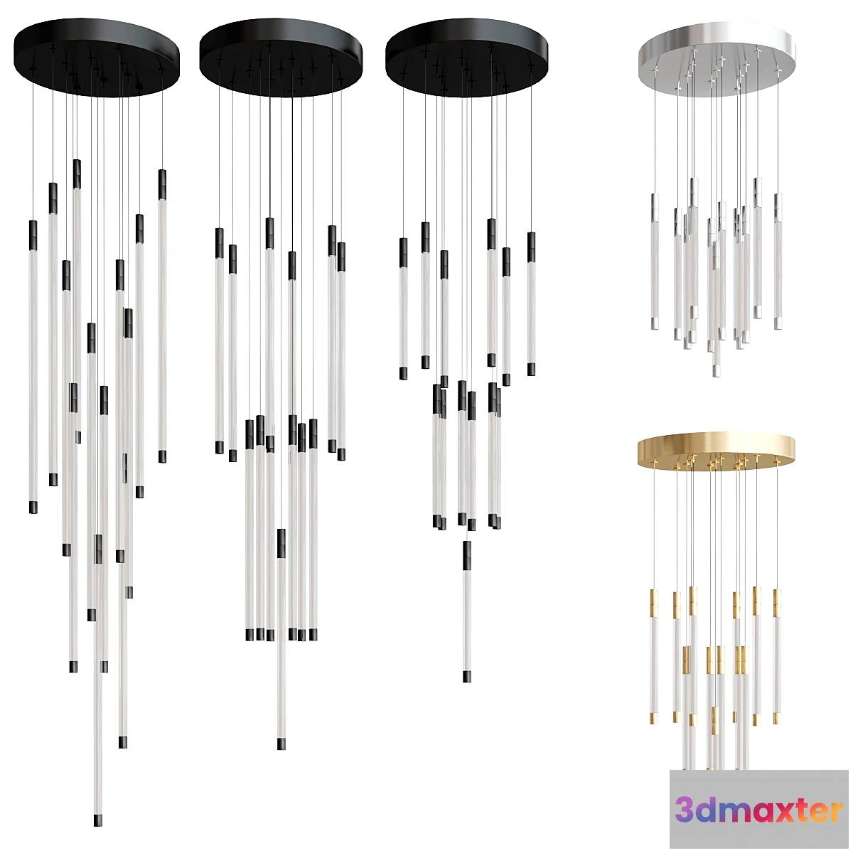 1325600 - MOTIF LED Multi Light Pendant 3D Max