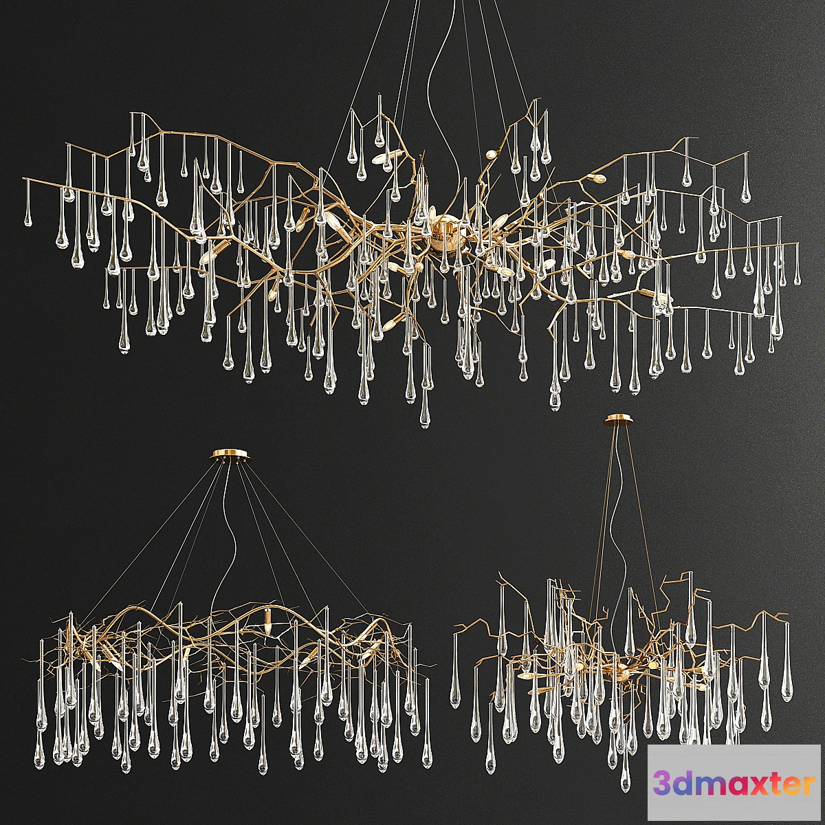 1326633 - Serip Teardrop Collection - 3 type 3D Max