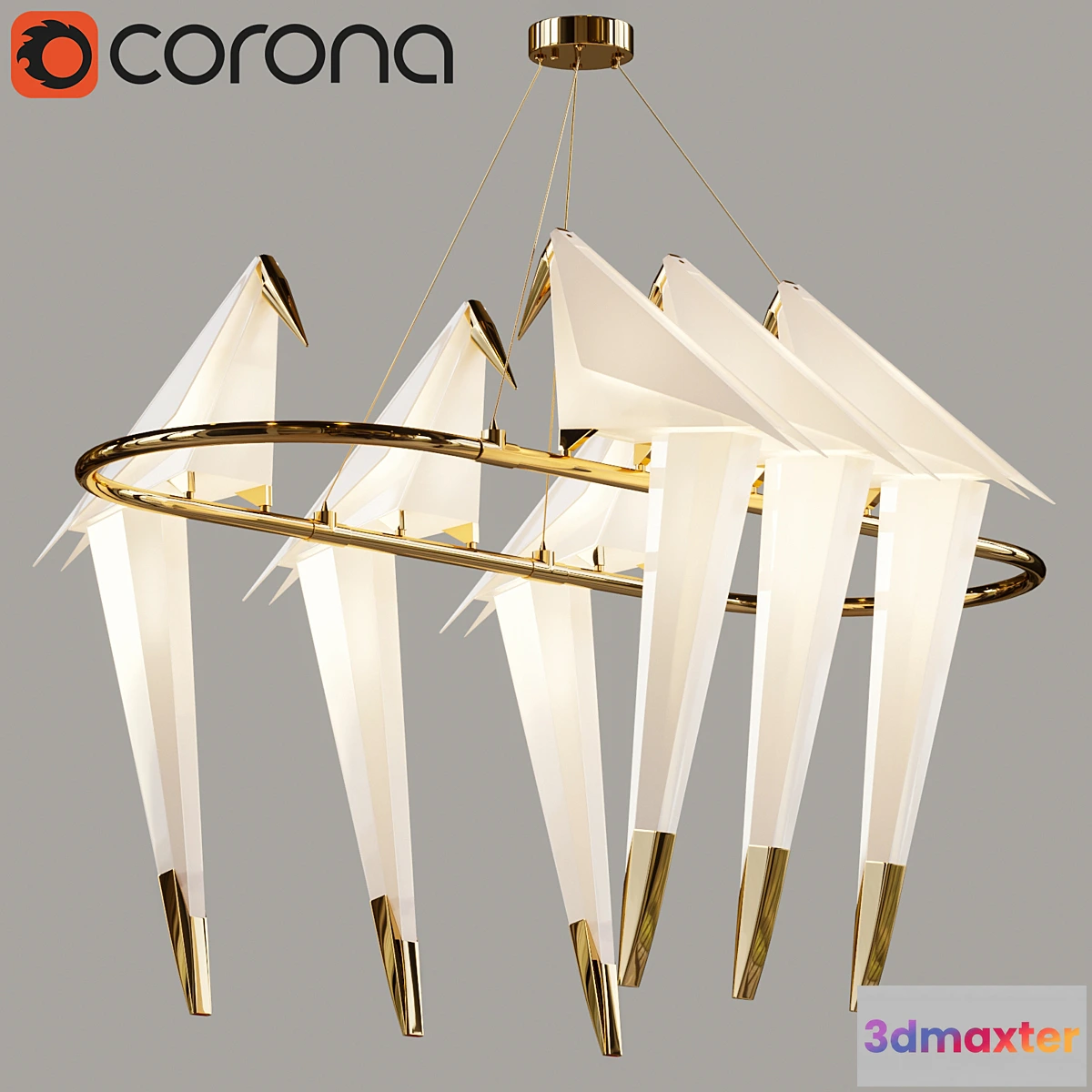 1326725 - Perch_light_chandelier_6 heads 3D Max