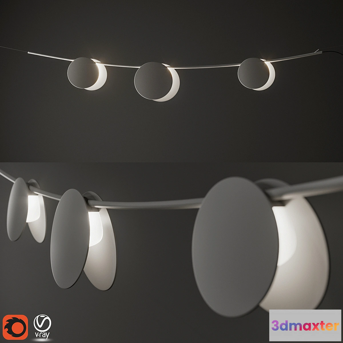 1327101 - Vibia June 4730 3D Max