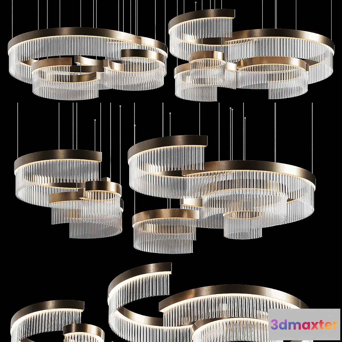1327149 - Designer pendant lamp for bedroom 202 3D Max