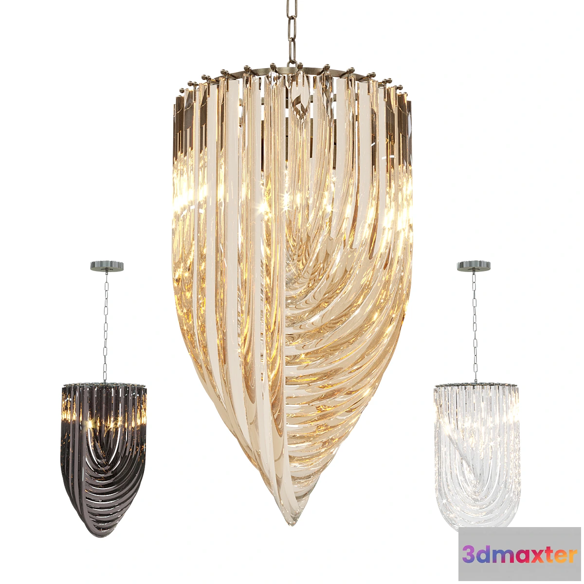 1327755 - Pendant lamp Murano Eichholtz 3D Max