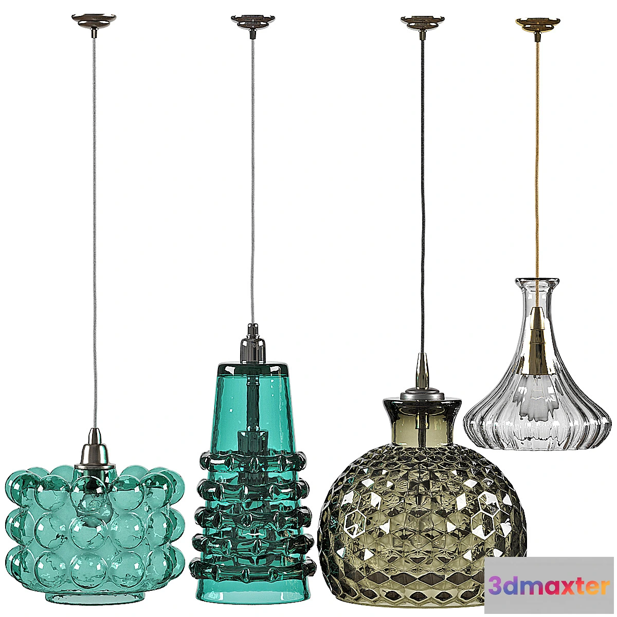 1327779 - Jamie Young Pendant Light Set 3D Max