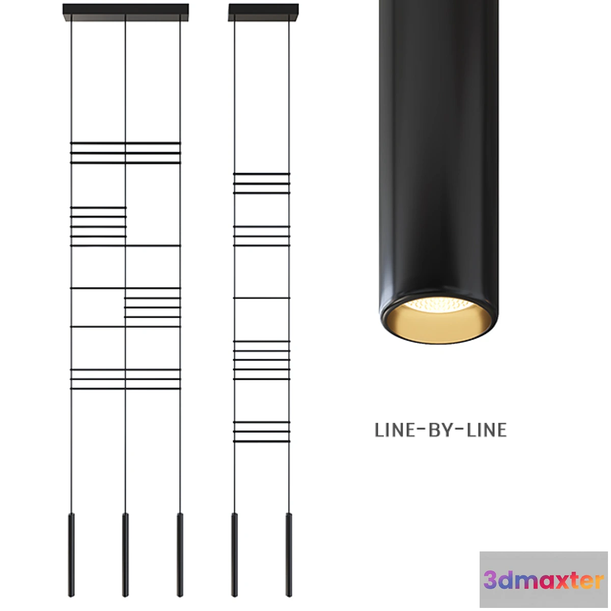 1327897 - blanc Line-by-line 3D Max