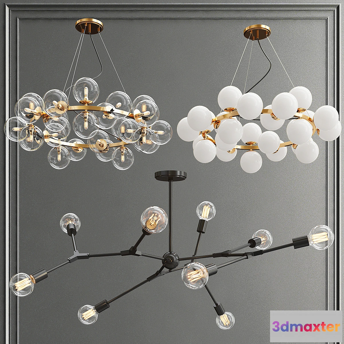 1328250 - Maytoni and Trazos Chandelier 3D Max