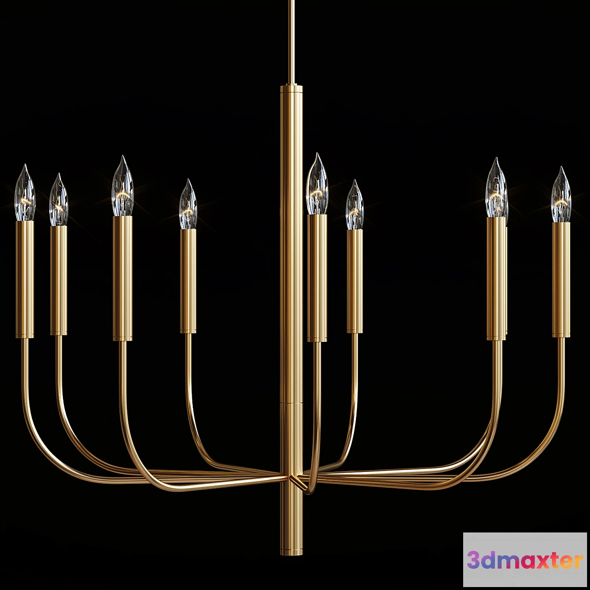 1328871 - Ed Ellen Degeneres Brianna 9 Light Chandelier 3D Max