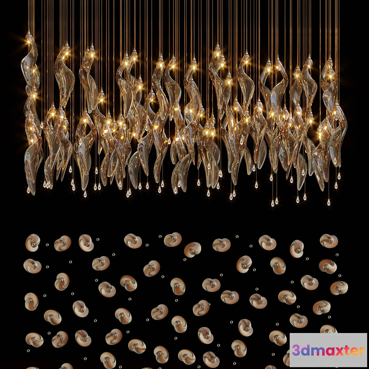 1329188 - Chandelier Light Vargov - No.6 3D Max