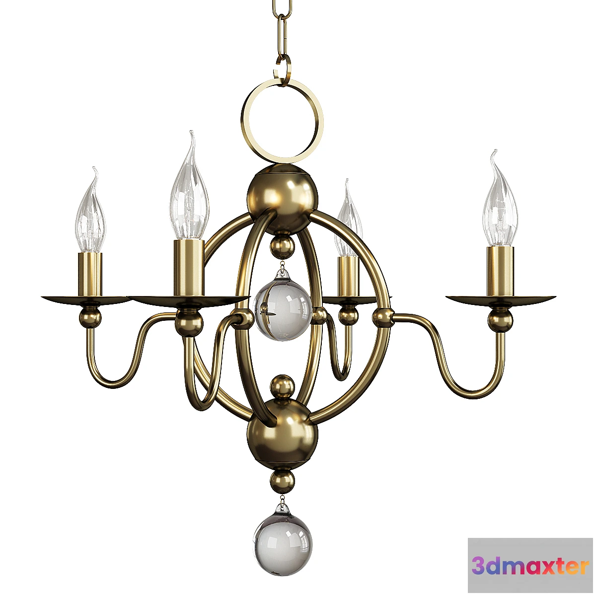 1329275 - Quatrefoil chandelier 3D Max