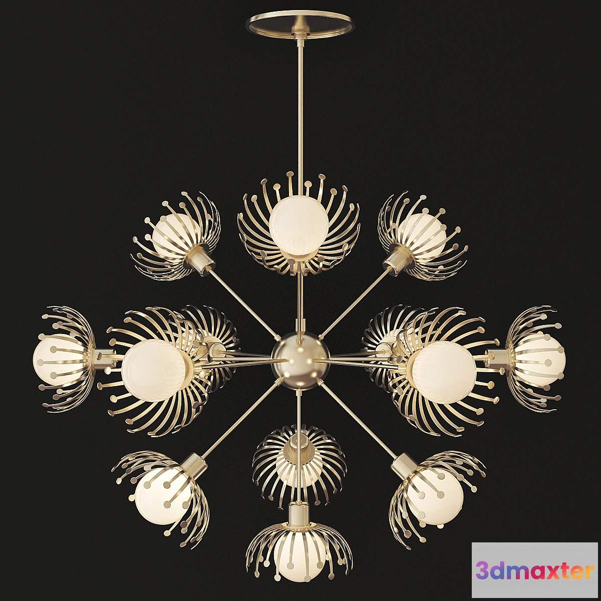 1329968 - Murphy Chandelier by Arteriors 3D Max