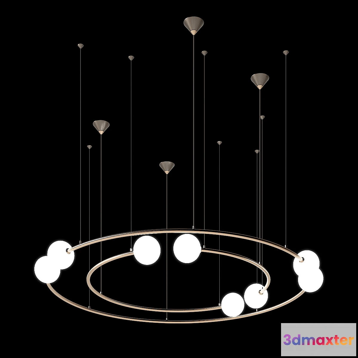 1330318 - Volker Haug Studio ODDMENTS DUAL pendant lamp 3D Max