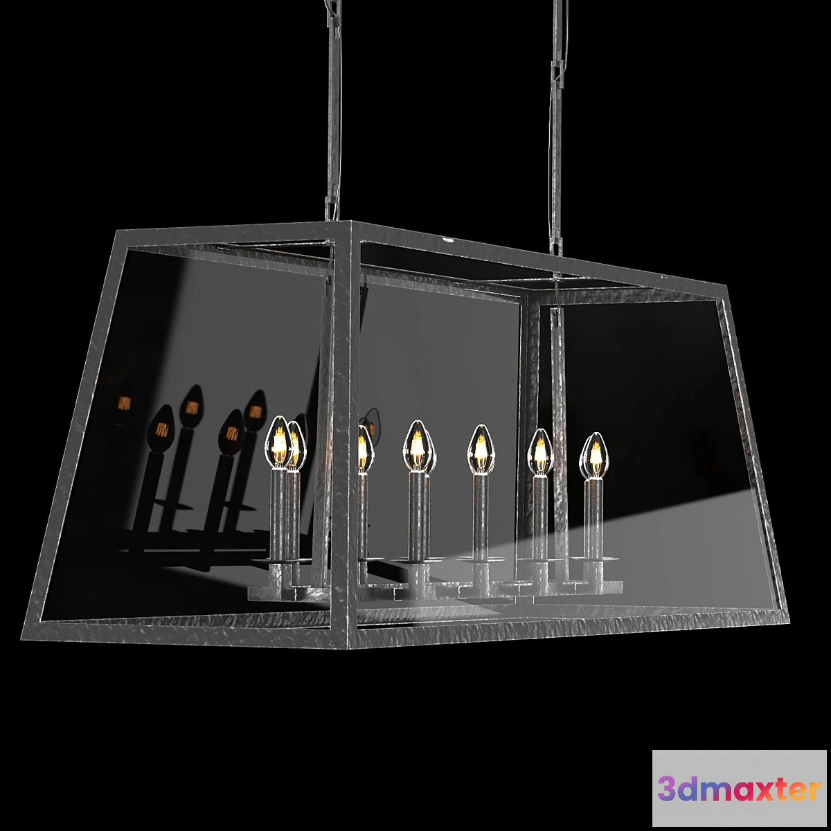 1331190 - ATWELL LINEAR CHANDELIER 54 3D Max