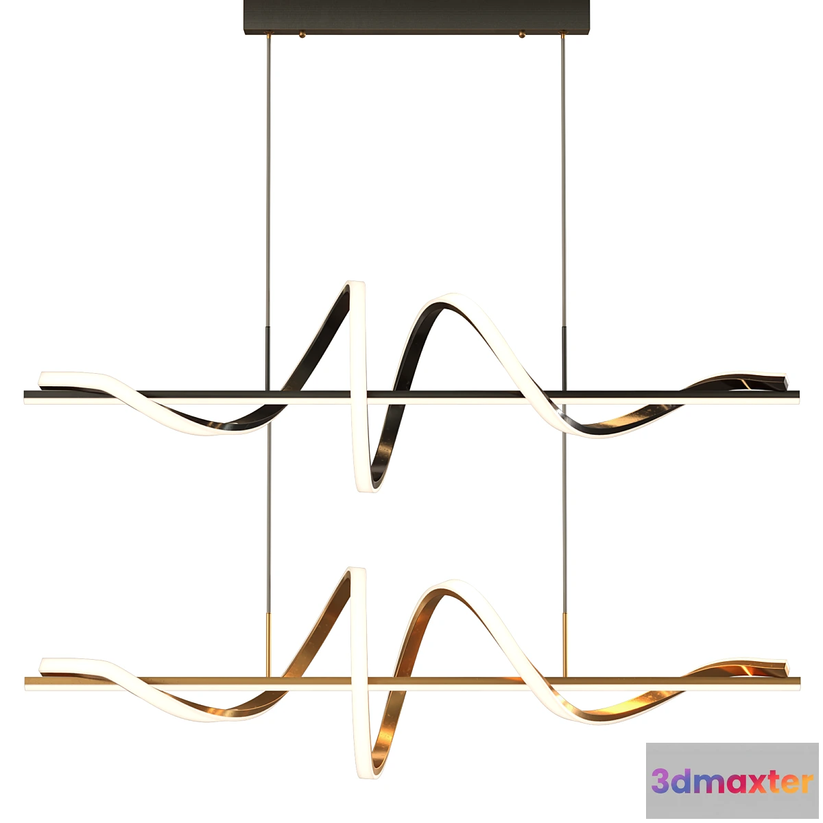 1331420 - Woma Spiral strip Pendant Light 3D Max