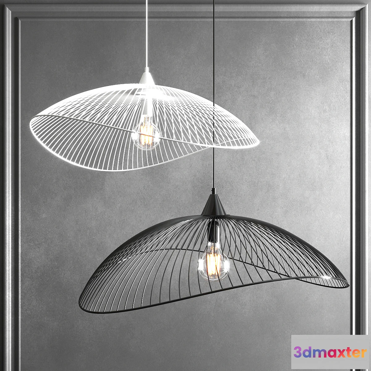 1331531 - Suspension e27 scandinave kasteli 3D Max