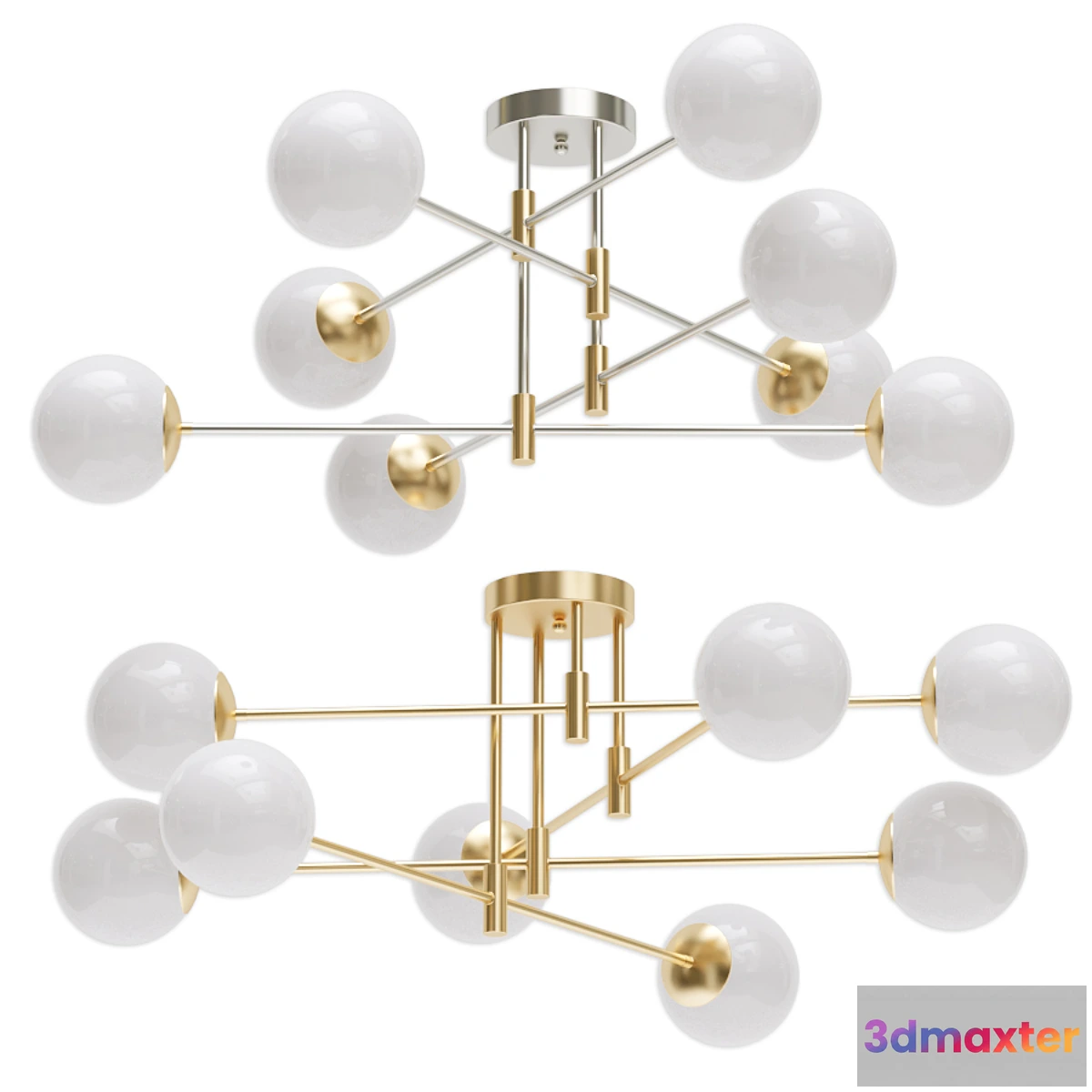 1332709 - Chandelier Beckley Lampatron In a modern style 3D Max
