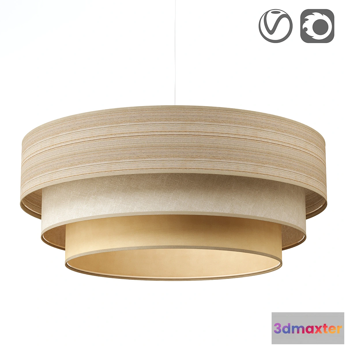 1333005 - Suspension triniti lamp 3D Max
