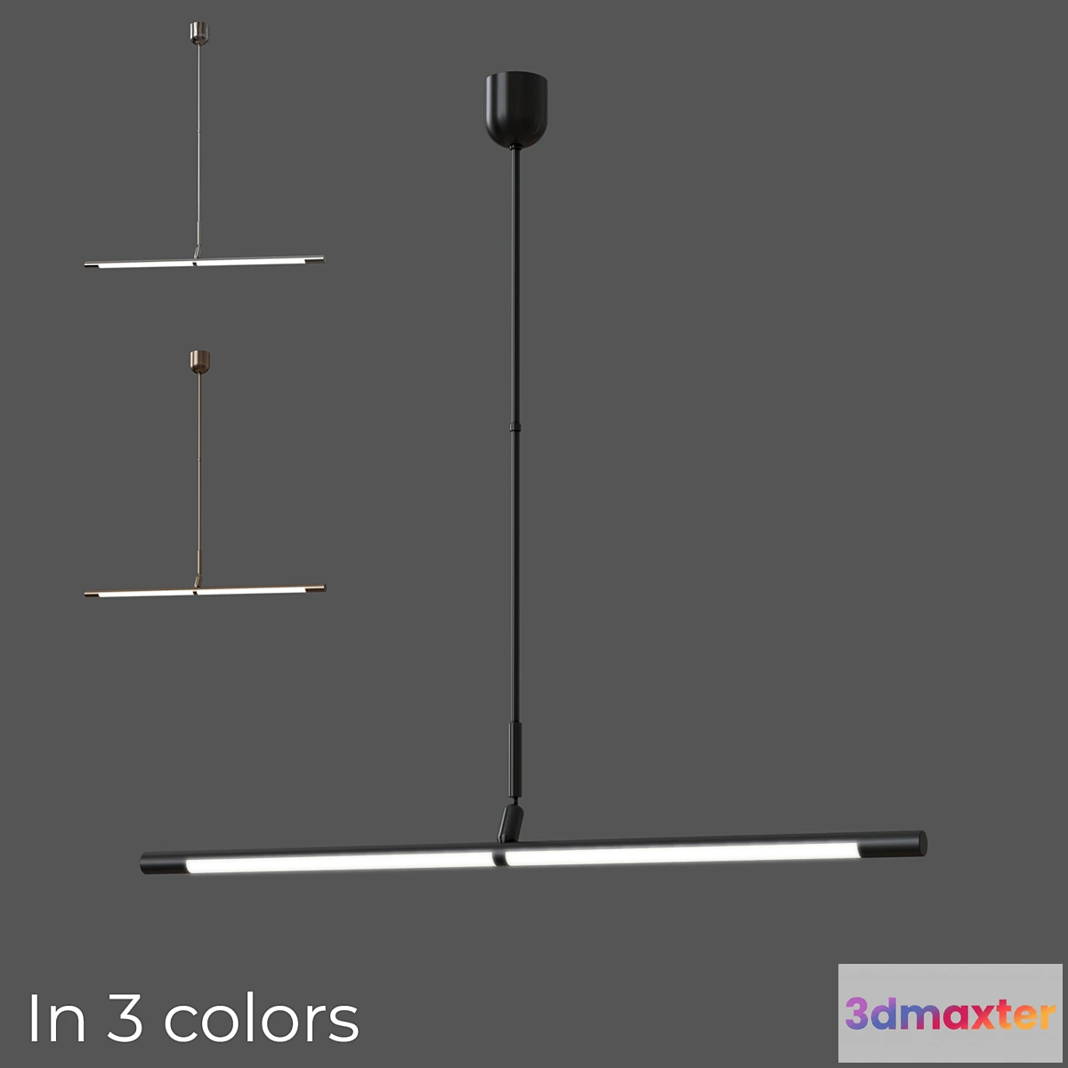 1333583 - Circa Rousseau Large Linear Pendant - No.2 3D Max