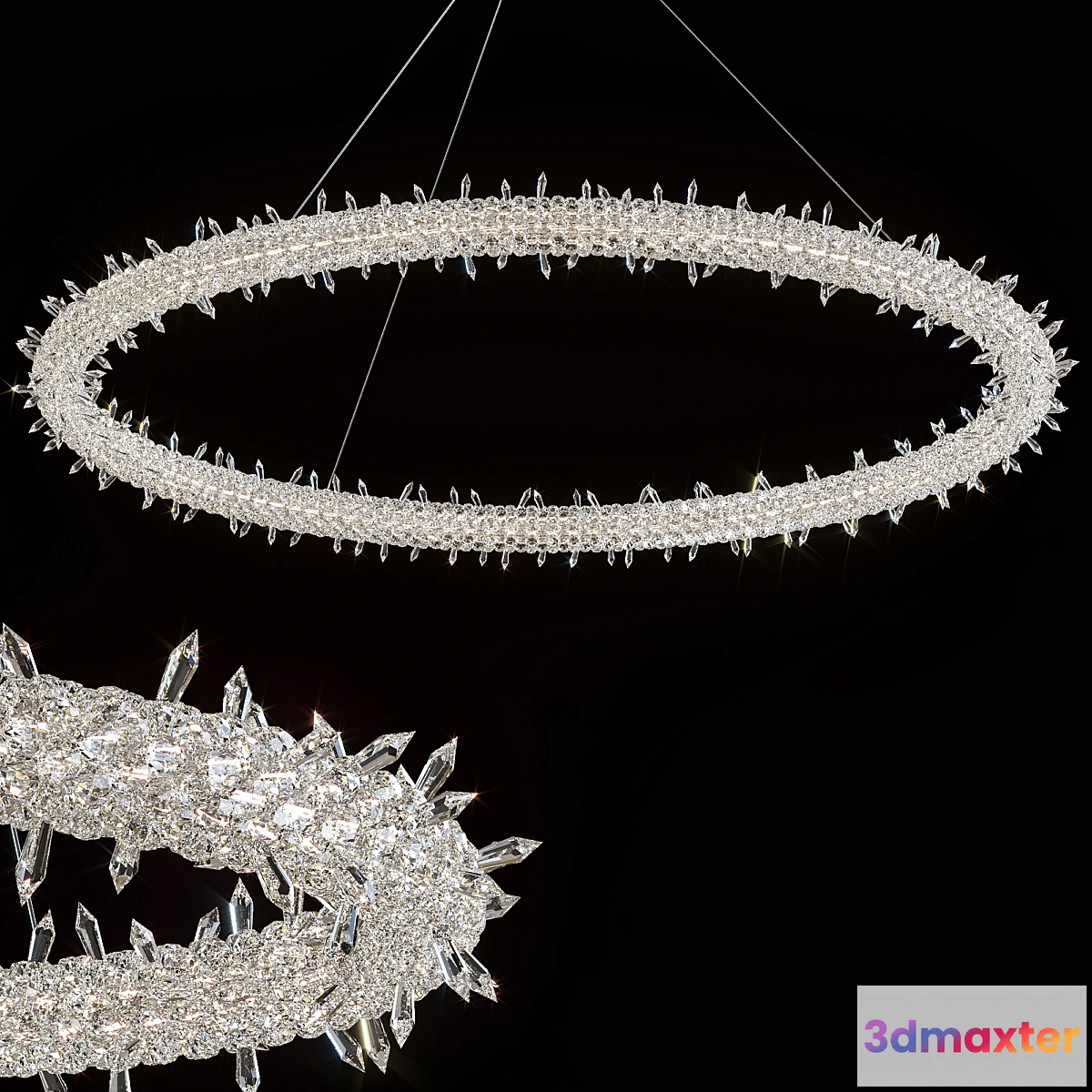 1333913 - Chandelier Lorenza by GLCrystal d100cm 3D Max