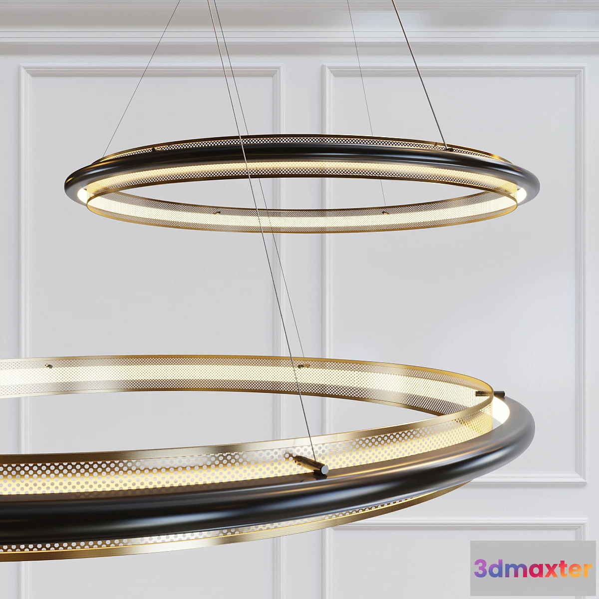 1334591 - Perforated Single LED Chandelier 3D Max