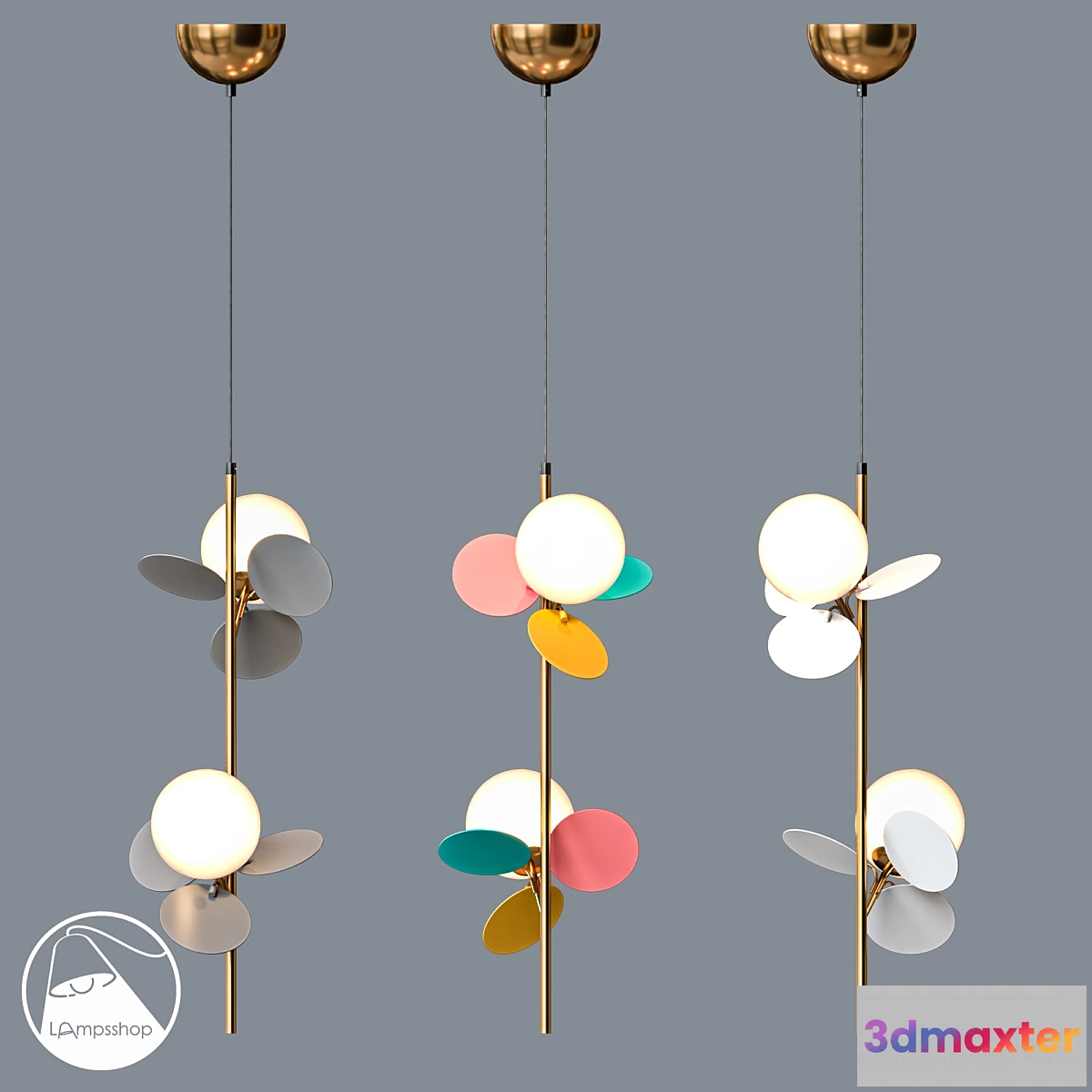 1335181 - PDL2182 Chandelier Lauren B - No.2 3D Max