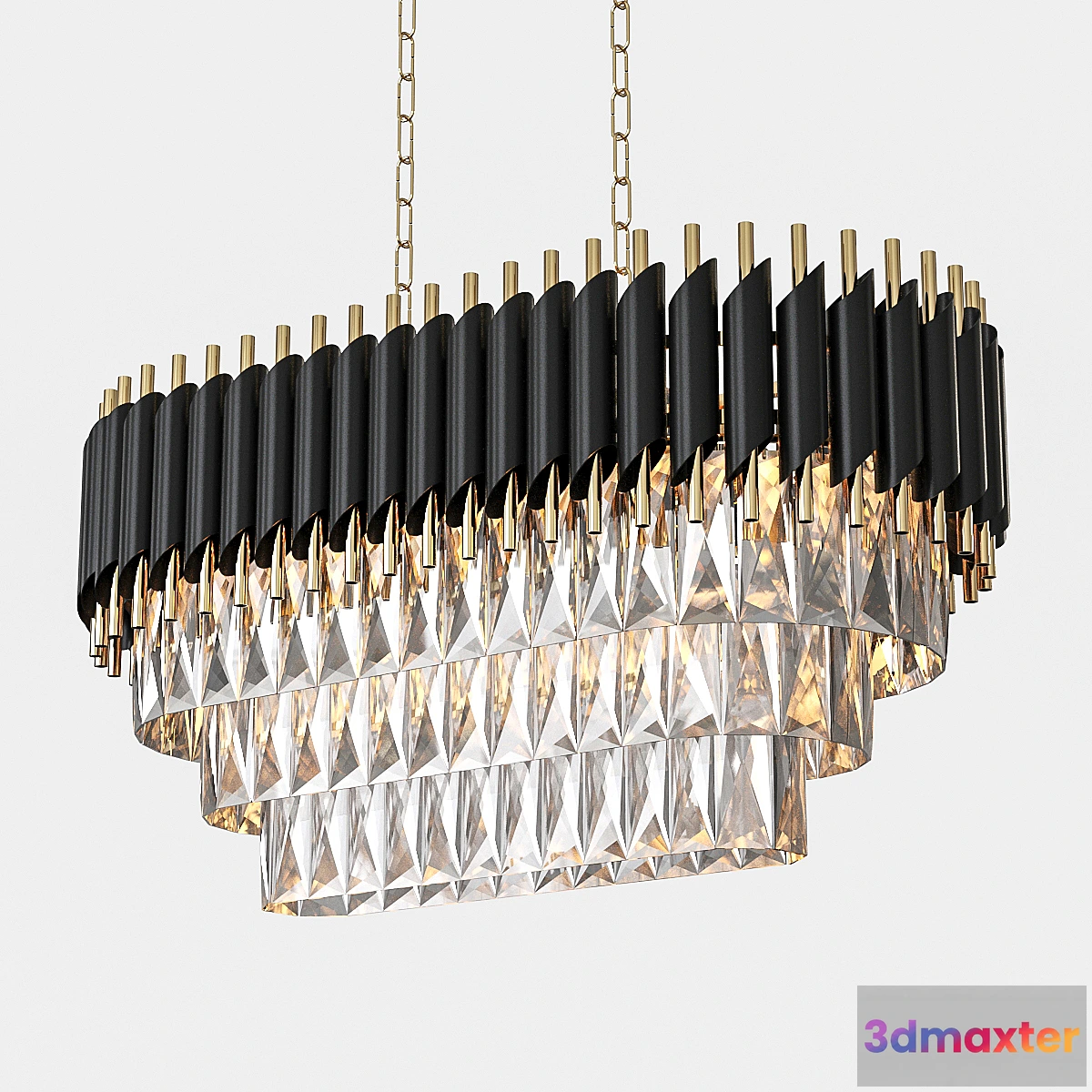1335484 - Hanging chandelier Omnilux Certaldo OML-81803-13 3D Max
