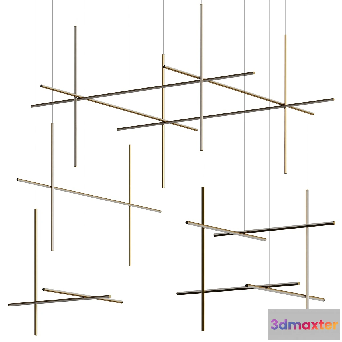 1335671 - Flos Coordinates Pendant Lamps Full Complication 3D Max