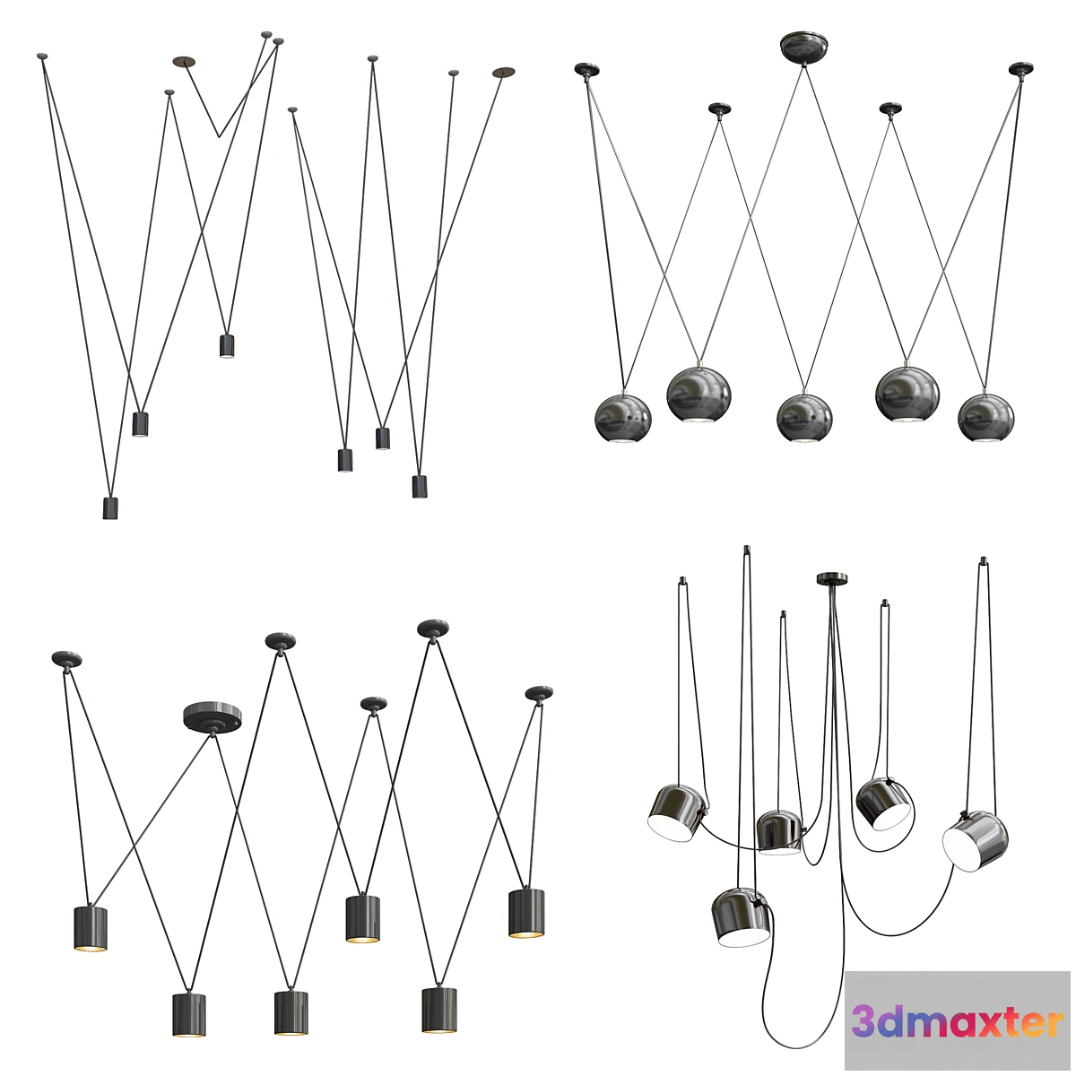 1335762 - Four Exclusive Chandelier Collection_50 3D Max