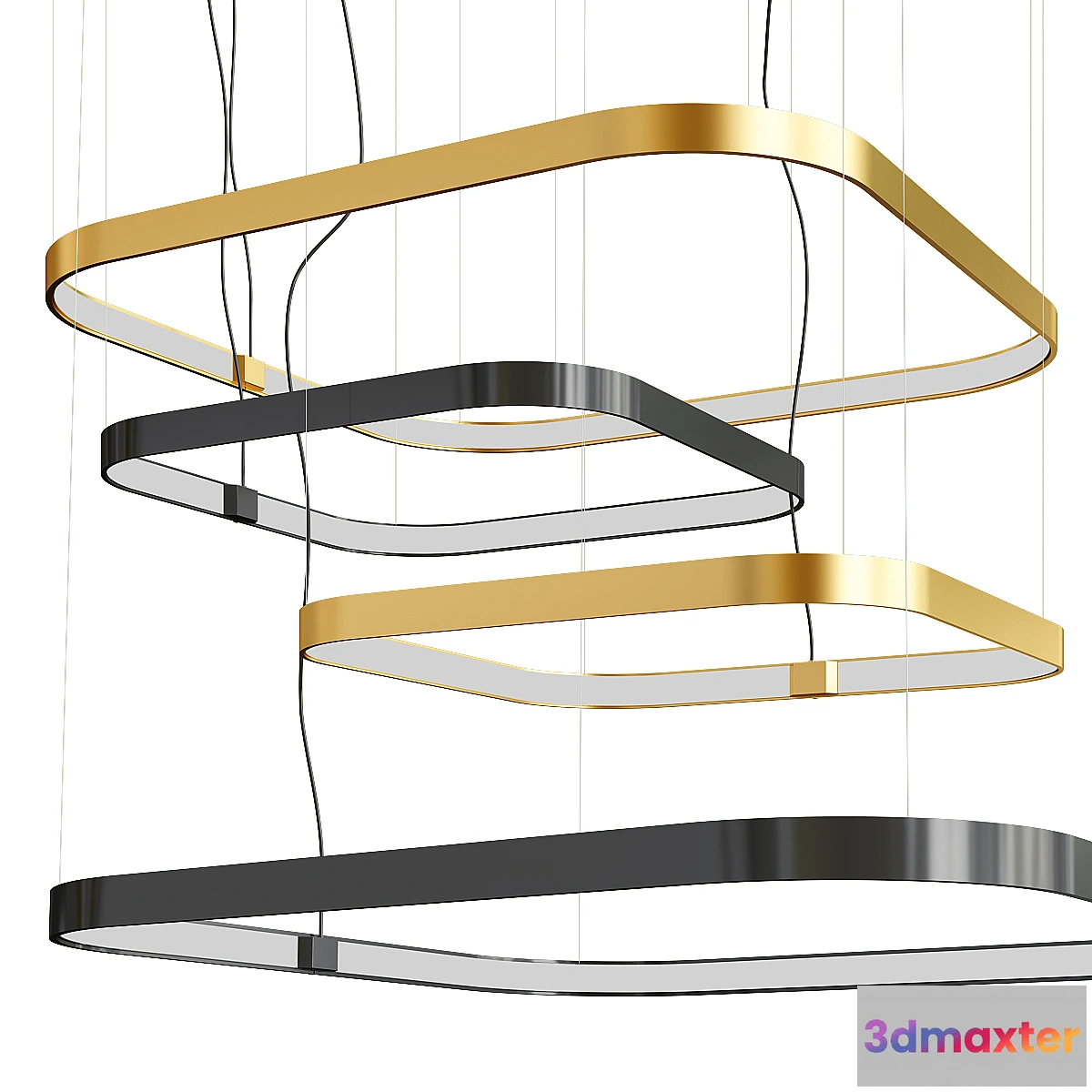 1335998 - ZERO SQUARE Chandelier 3D Max