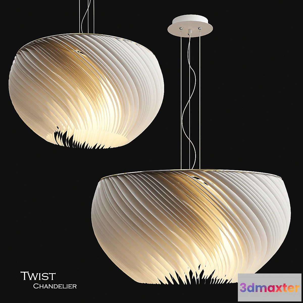 1336182 - Twist chandelier 3D Max