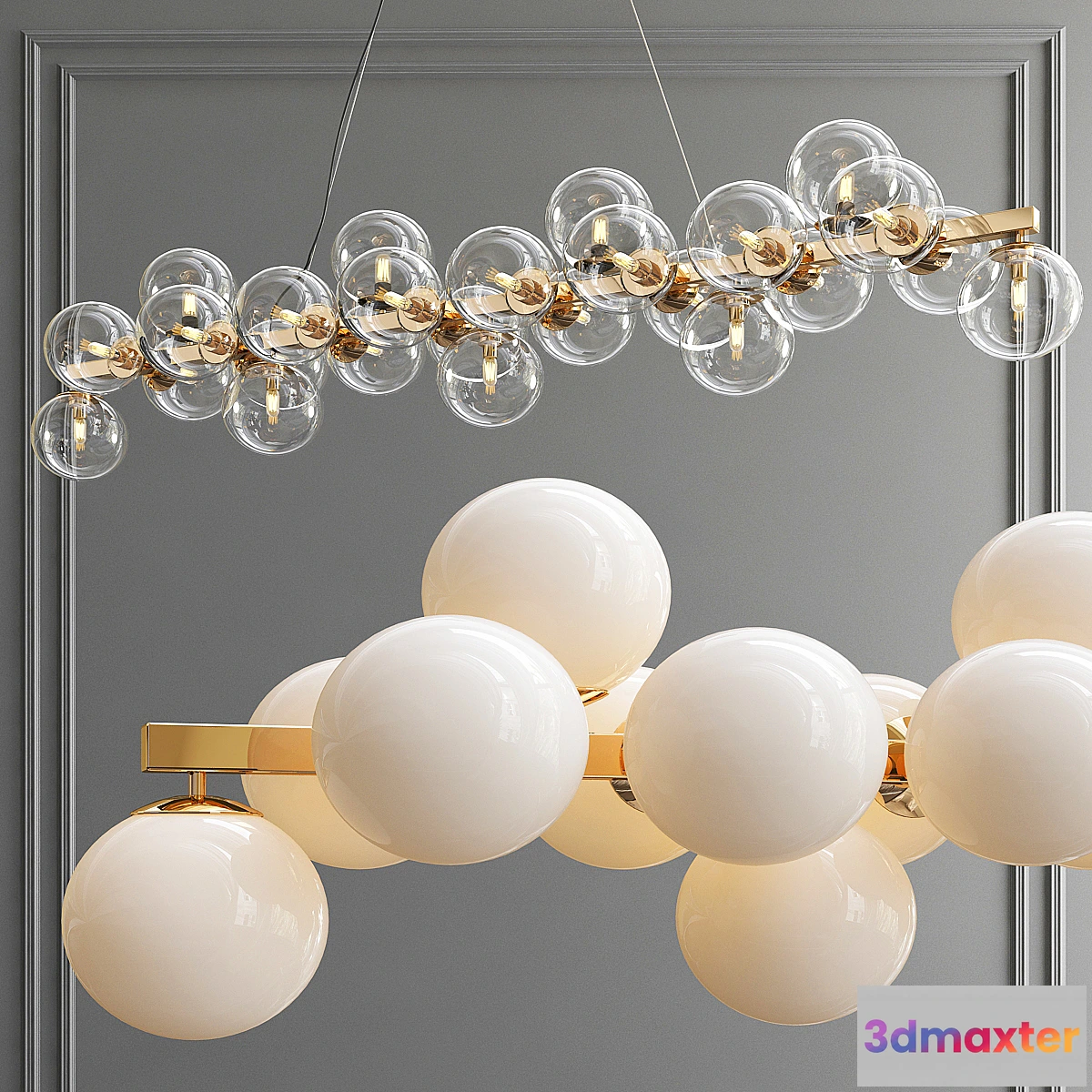 1336264 - Maytoni Linear Pendant Lamp Dallas 3D Max