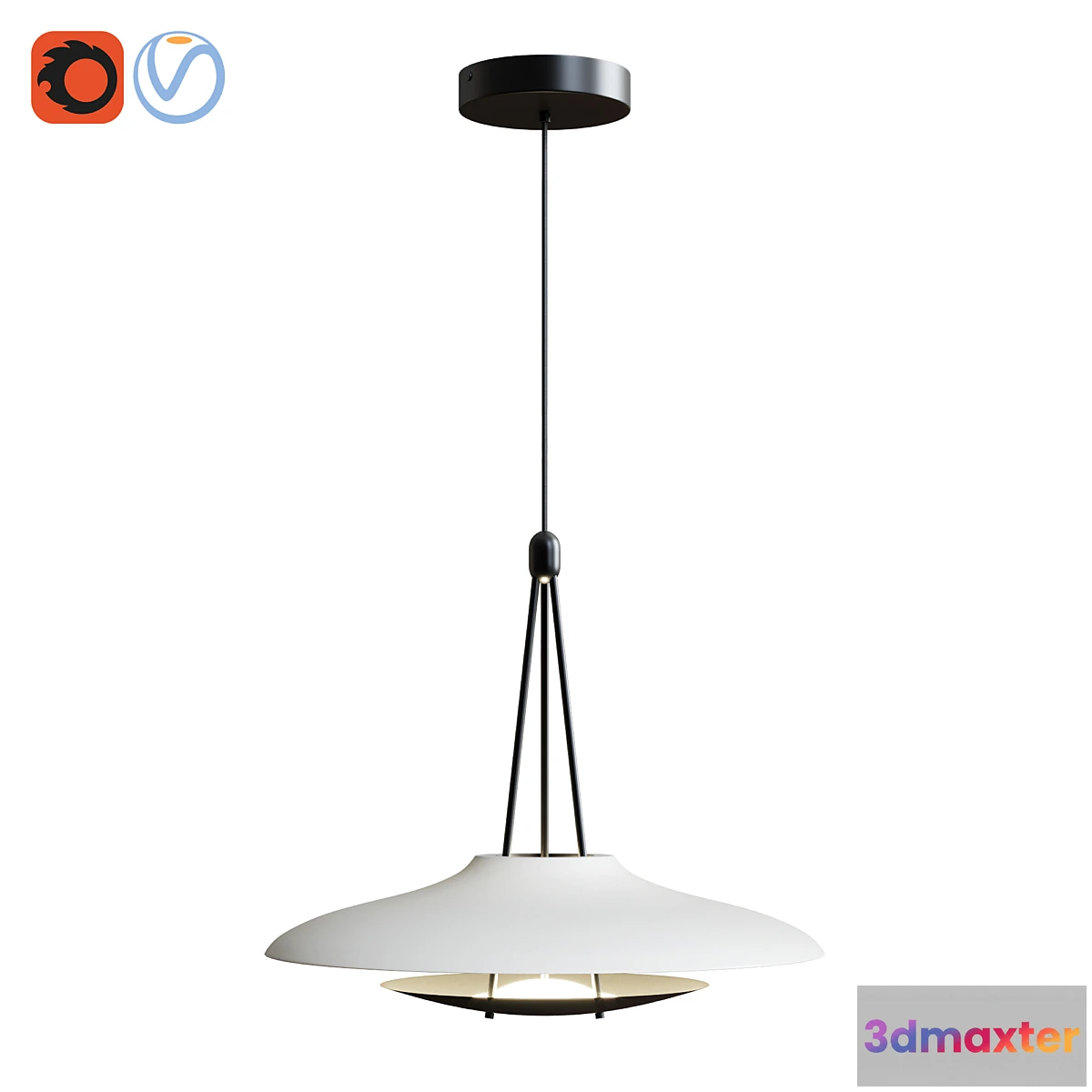 1336724 - Stellar Works - Haro Pendant 3D Max