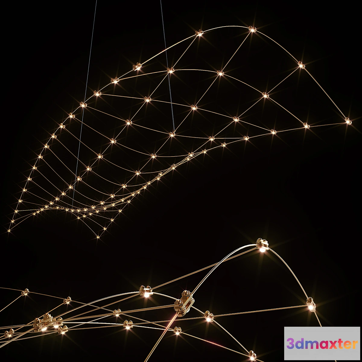 1336935 - Rosetta Quasar Lampada a Sospensione 3D Max