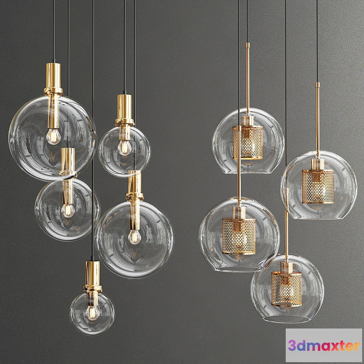 1337228 - Catch and penball pendants 3D Max