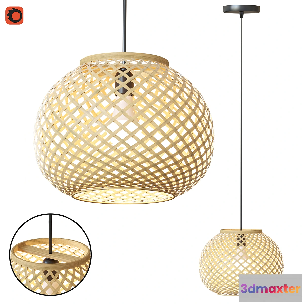 1337462 - Sigvard Bamboo Light 3D Max
