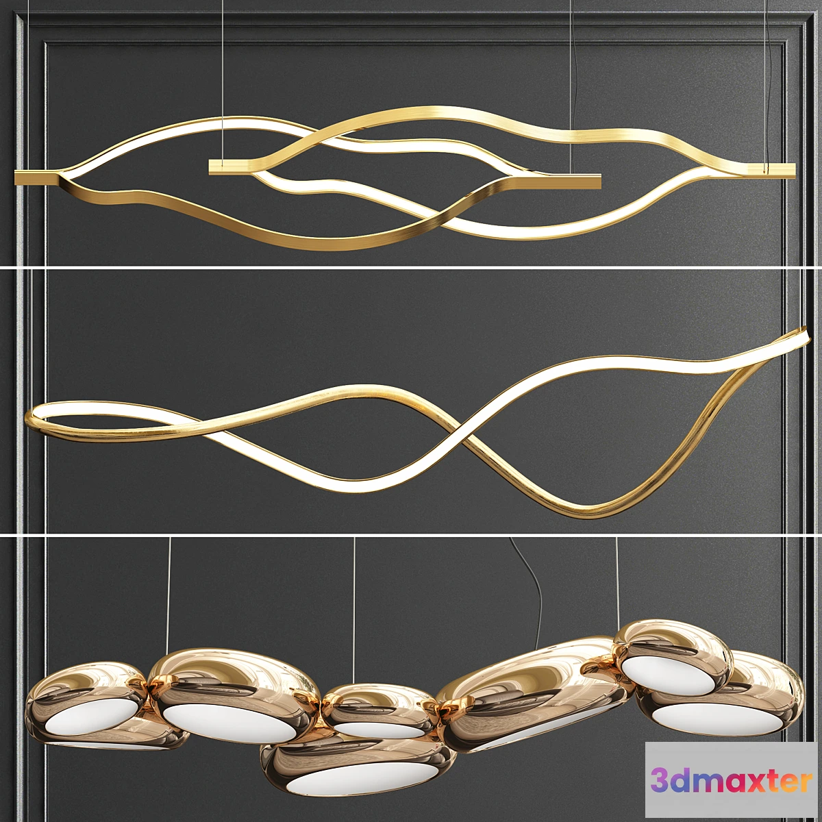 1338591 - Collection of minimalist lightings 3D Max