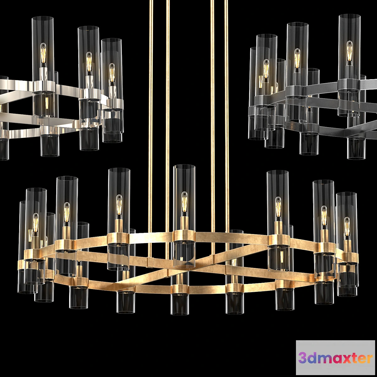 1338753 - RAVELLE ROUND CHANDELIER 48 3D Max