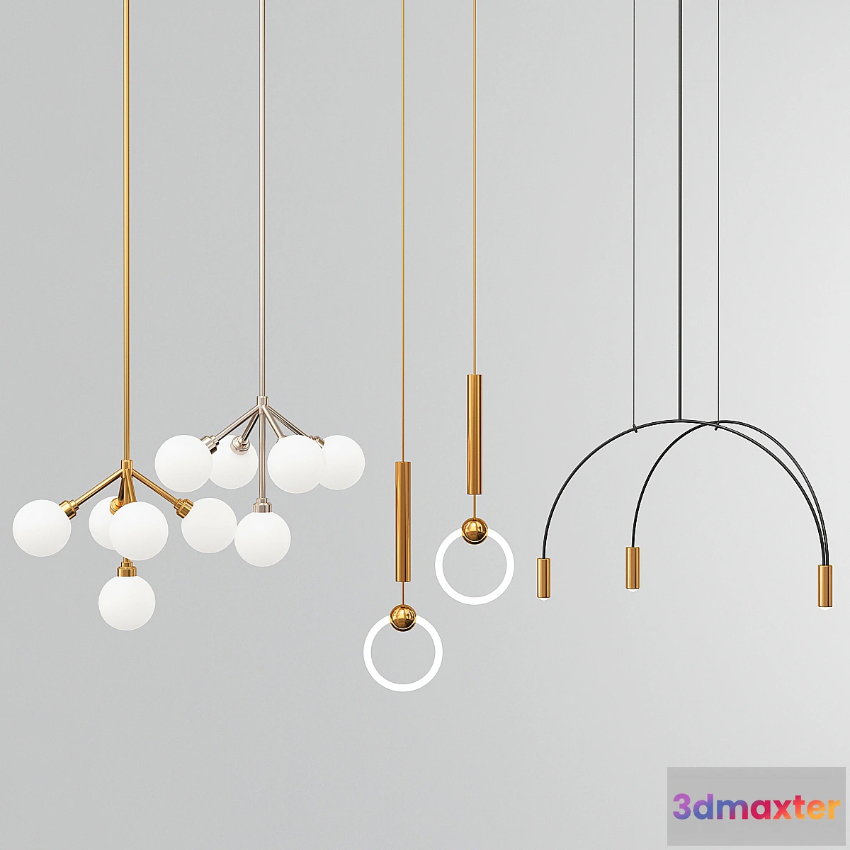 1338879 - Collection of Pendant Lights - No.3 3D Max