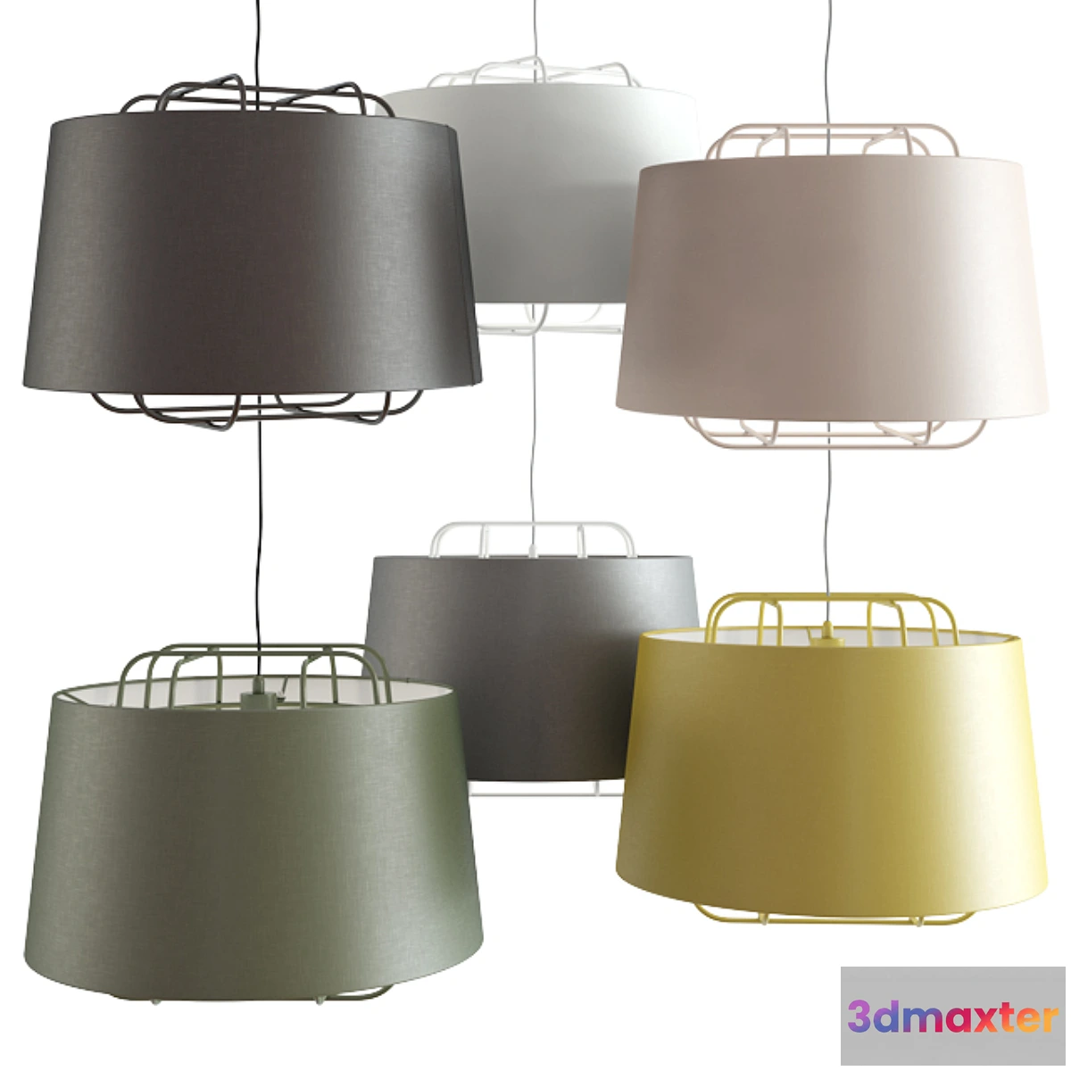 1339153 - Blu Dot _ Perimeter Large Pendant Light 3D Max