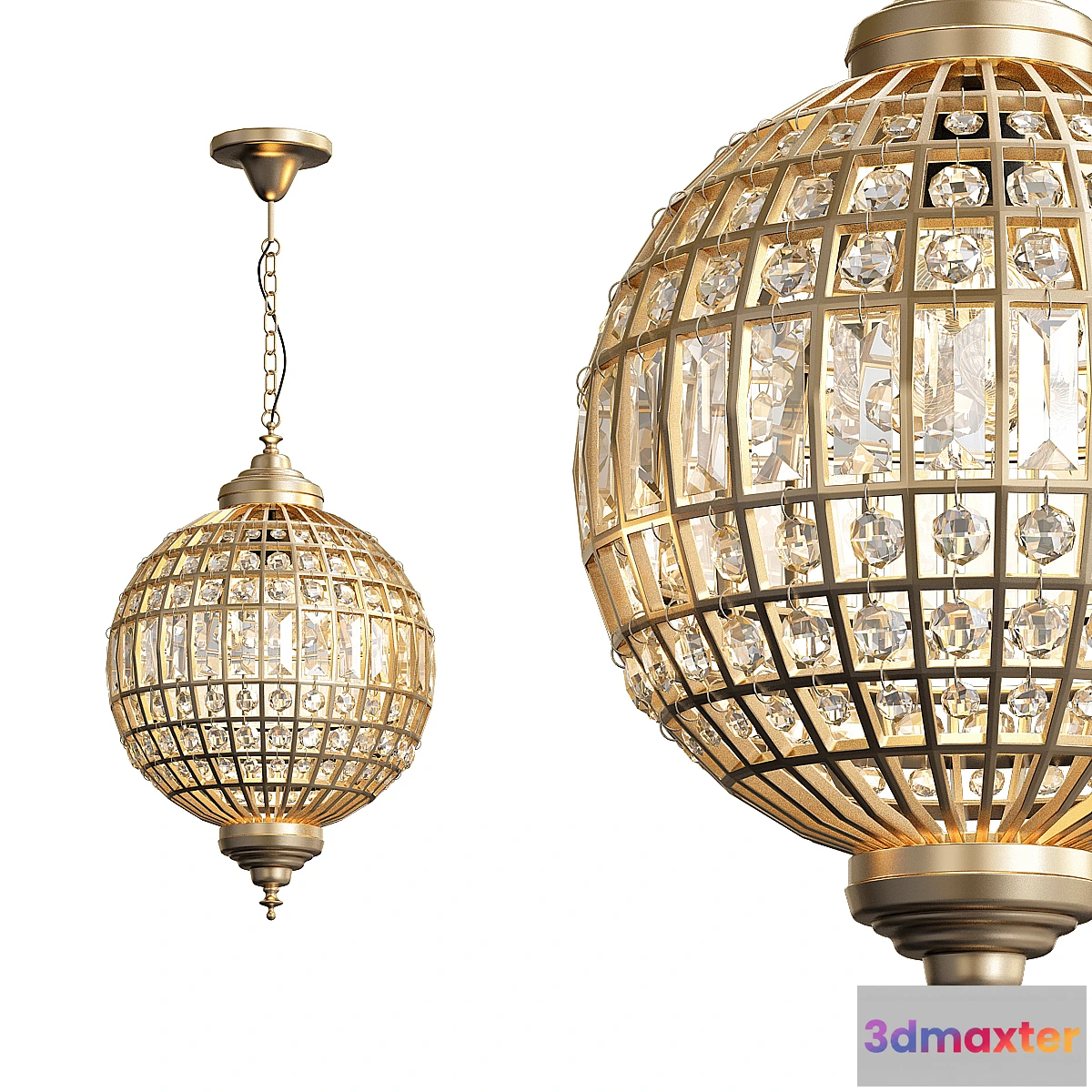 1339358 - ZENZA Filisky Bol Silver Pendant Light 3D Max