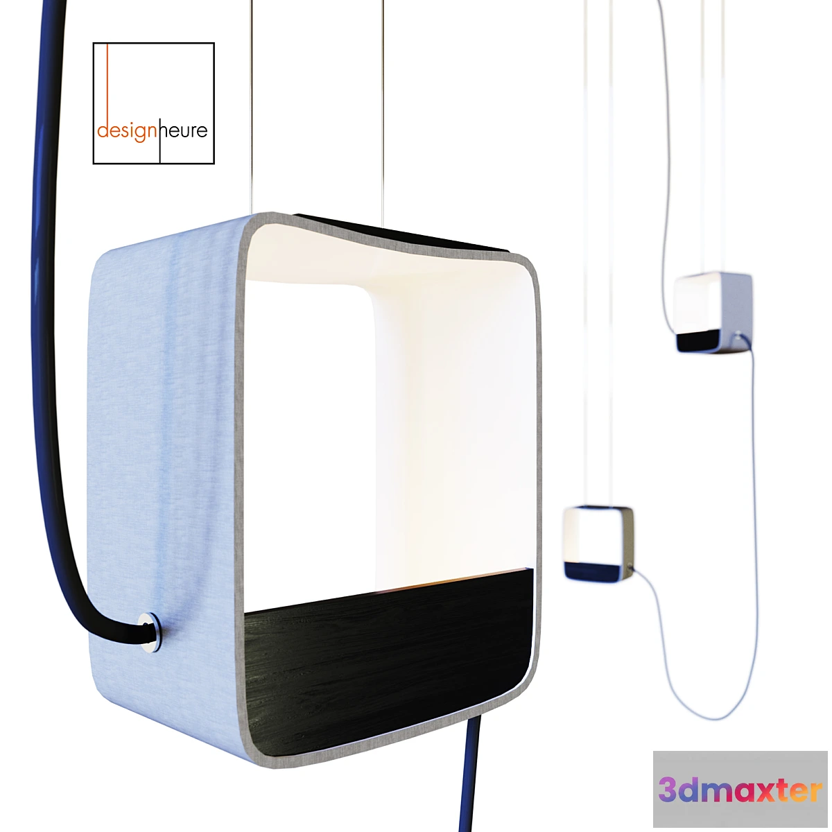 1339497 - DesignHeure 2 Petit Carré Eau de lumière 3D Max