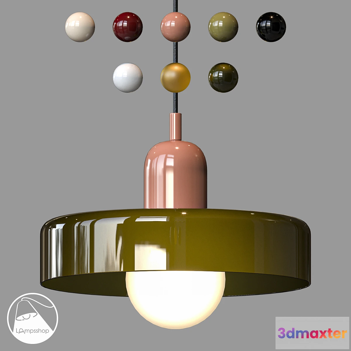 1339830 - LampsShop.com PDL2526 Pendant Oltano 3D Max