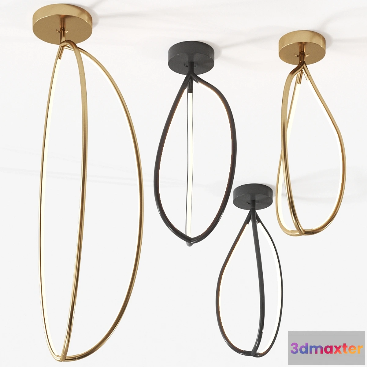 1339902 - ARRIVAL Ceiling lamp by Artemide 3D Max