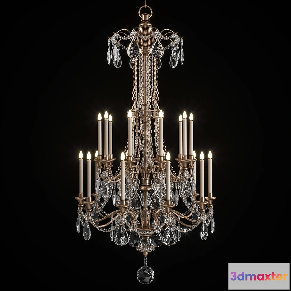 1339920 - Mathieu Lustrerie Louis XVI 99974-15CDR 3D Max