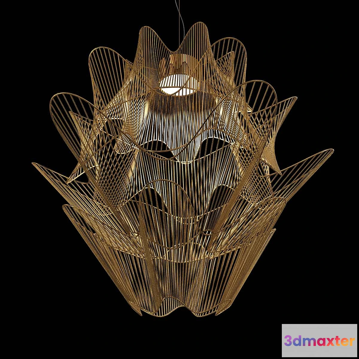 1340131 - Terzani moire ceiling light 3d model 3D Max