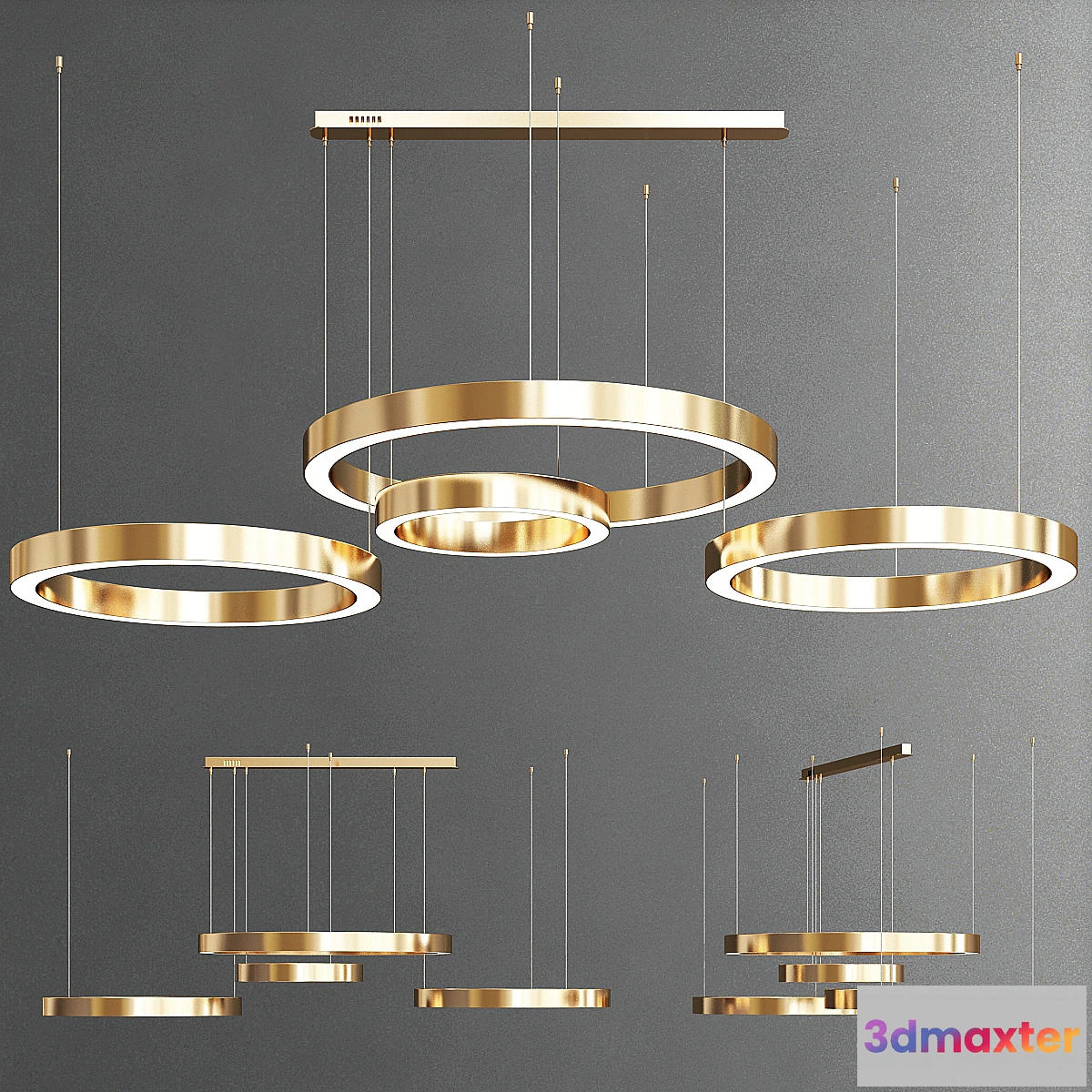 1340418 - Circle chandelier 3D Max