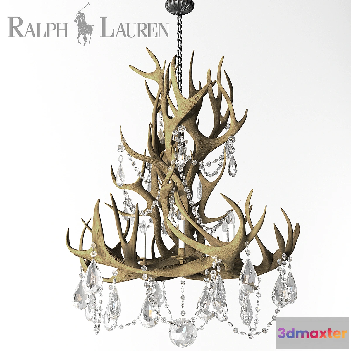 1340494 - Visual Comfort Ralph Lauren Straton Single Tier Chandelier 3D Max