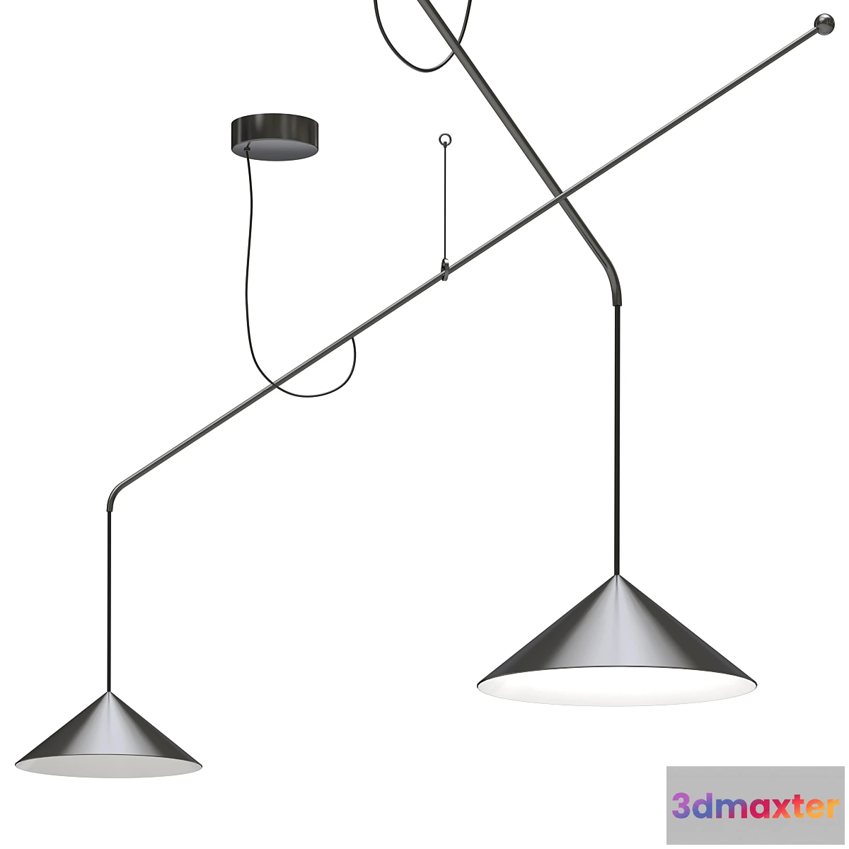 1340737 - Hanging Lamp Martinelli Luce Vela - No.2 3D Max
