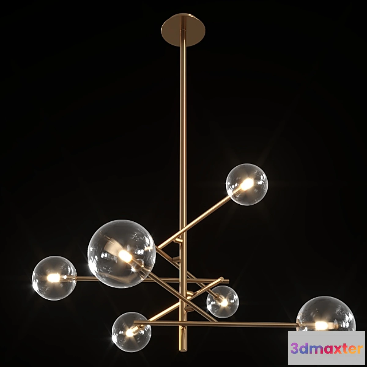 1341672 - Chandelier Maxlight Lollipop P0294. 3D Max