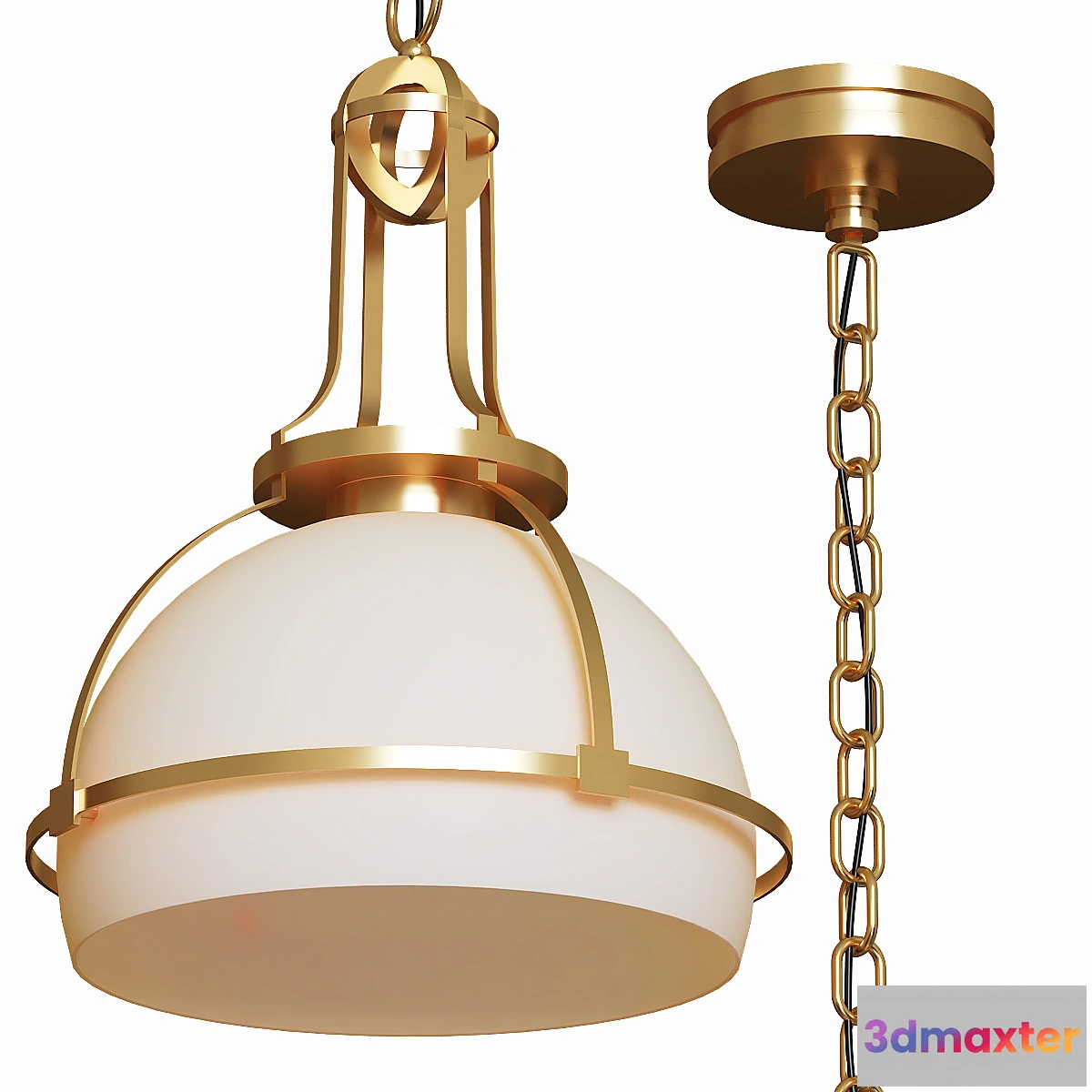 1341901 - Gracie Medium Dome Pendant 3D Max