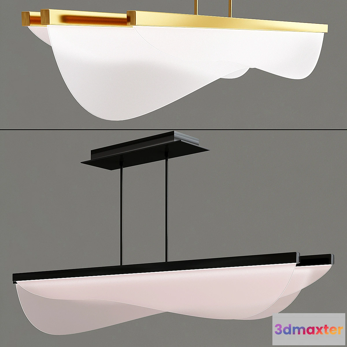 1341987 - Nyra LED Linear Suspension 3D Max